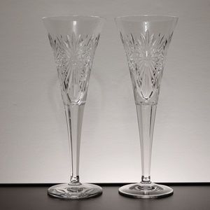 Vintage Waterford Crystal Health Champagne Toasting Flute Millennium Series